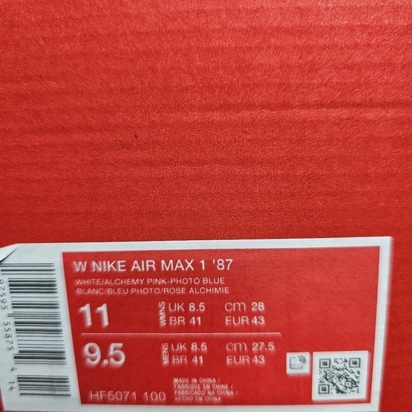 Nike Air Max 1 Casual Shoes - Picture 12 of 12